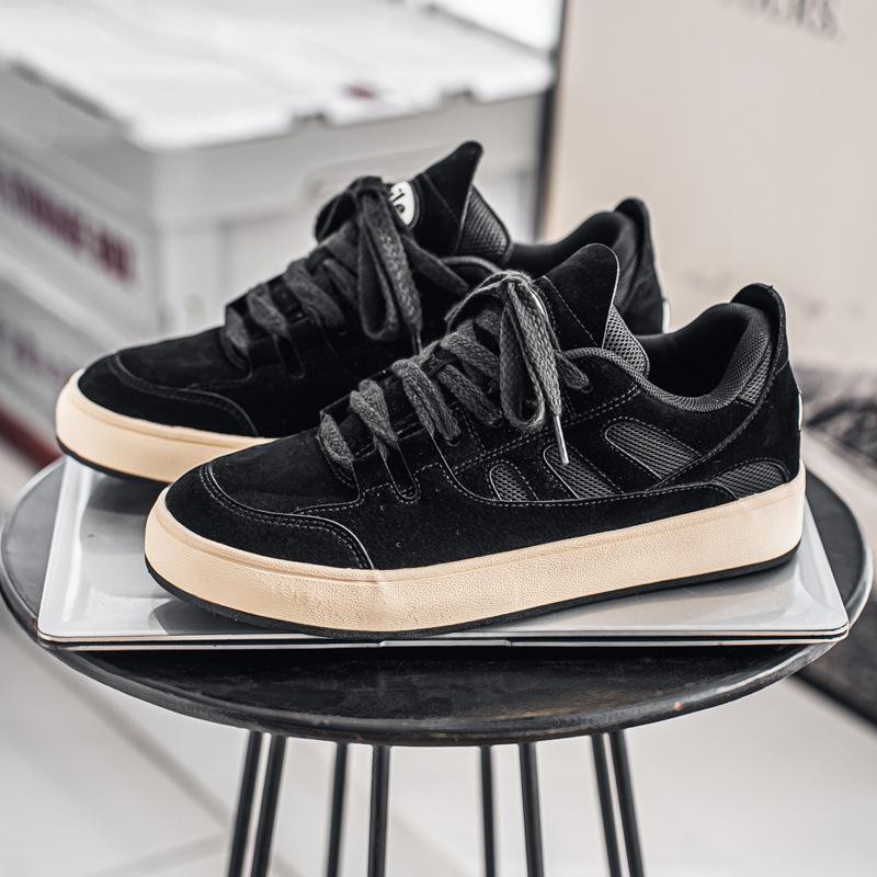

2025 new mesh canvas shoes male student sports and leisure men s shoes versatile board shoes male B2231 39 чёрный