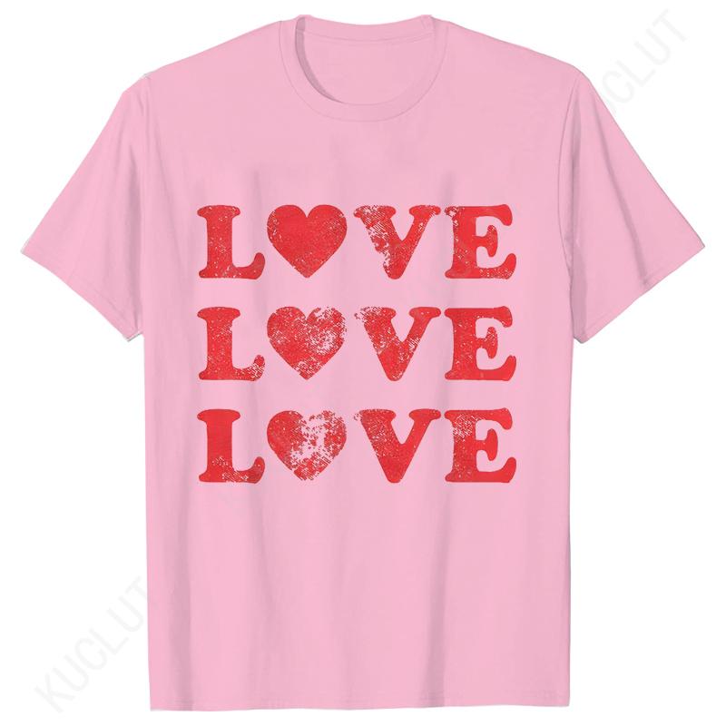 Damen Valentinstag T-Shirts Niedliche Herz T-Shirts Lustige Valentinstags T-Shirts für Damen Kurzarm Kleidung Sommer Mode T-Shirts