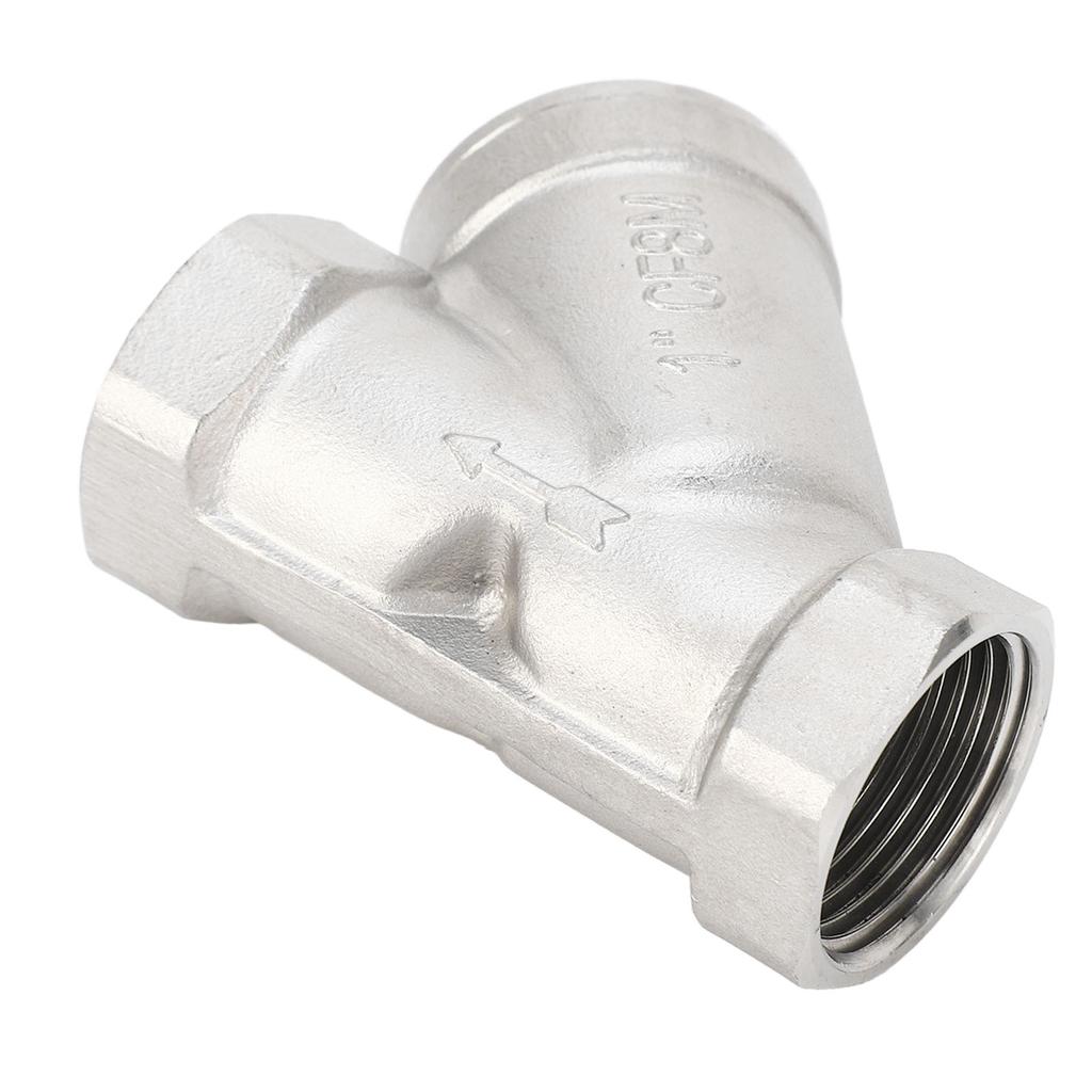 Y Type Strainer 1 Inch DN25 Female Thread 304 Stainless Steel Y Shaped Strainer for Water Oil Gas