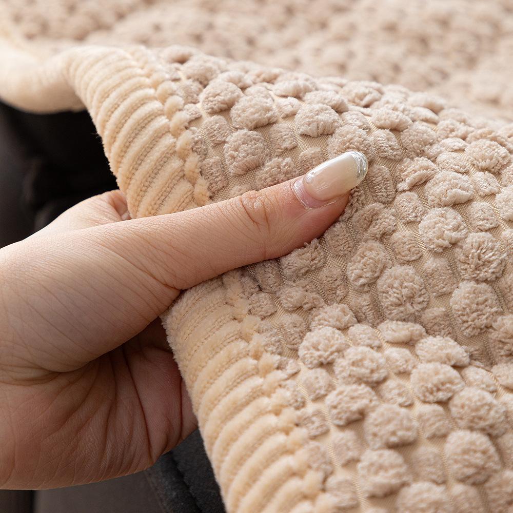 Corduroy Solid Color Thickened Non-Slip  Explosion Machine Washable Sofa Cushion Bay Window Cushion  New Straight Row Seat Cushion