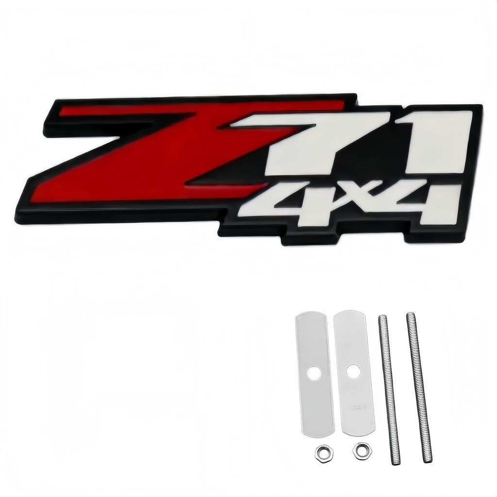 3D Metal Car Front Grille Emblem Badge Car Body Fender Rear Trunk Upgrade Version Modification Accessories Sticker Decal