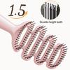 Kids Vented Hair Brush with Ergonomic Handle, Blow Fast Drying Scalp Massage Brush, Detangling Brush for Long Thick Curly Wet Hair