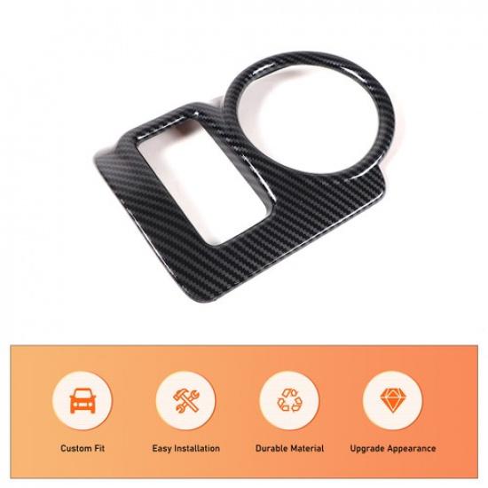 ABS Carbon Fiber interior Center Cup Holder Cover Trim For Nissan 370Z 2009-20
