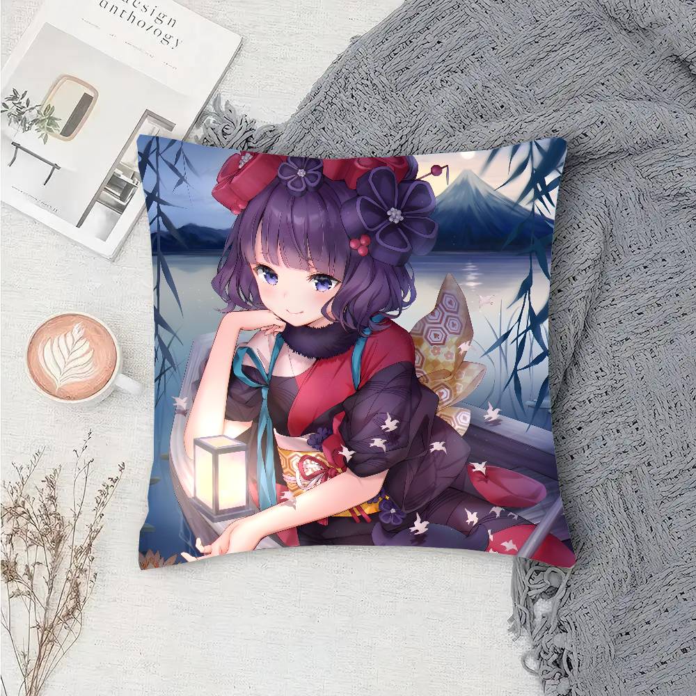 Katsuhita Hokusai Animated Game Fate Grand Order Pillow Case Fashion Square Pillowcase Bedroom Sofa Room Ins Decoration Leisure
