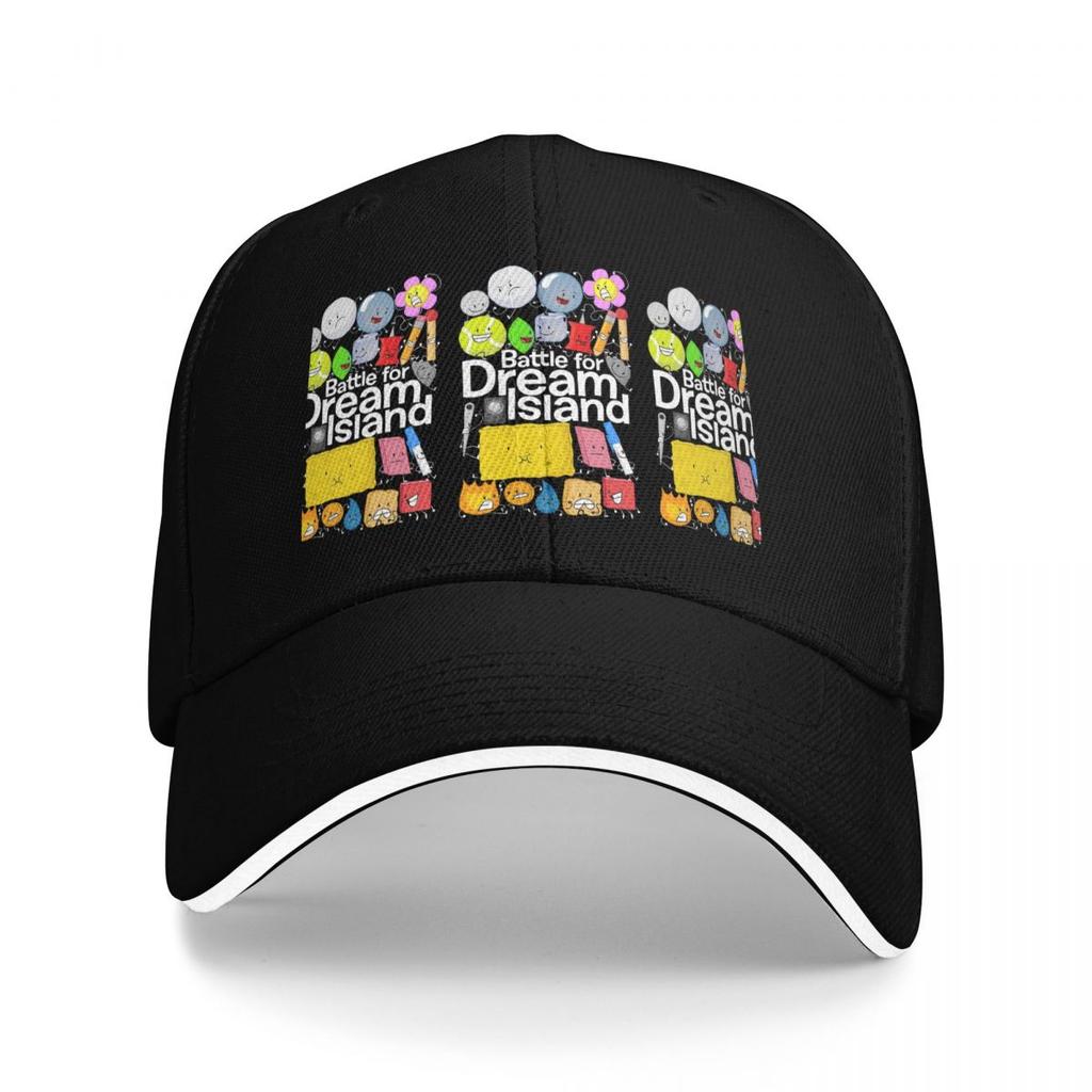 BFDI Poster Black Baseball Caps Snapback Fashion Baseball Hats Breathable Casual Casquette Outdoor For Mens And Womens