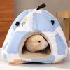 Soft Guinea Pig Warm House Flower Print Hamster Nest Bed  for Golden Bear Bird Rat