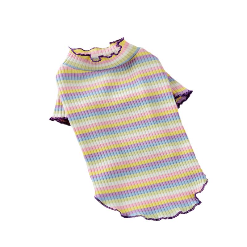 Buntes Streifen Sphynx Katze Westen Shirt für Kleine Katzen Katten Kedi Baumwolle Welpe Hund Haustier Kleidung mascotas Kleidung ropa para gatos