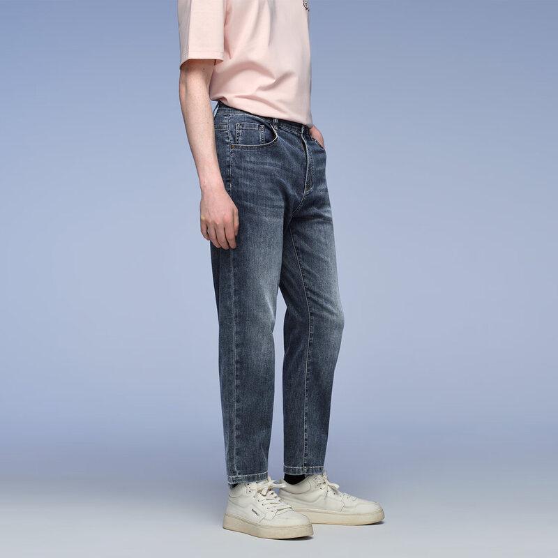 HLA Blackwhale Men's Summer Tapered Cropped Denim Jeans