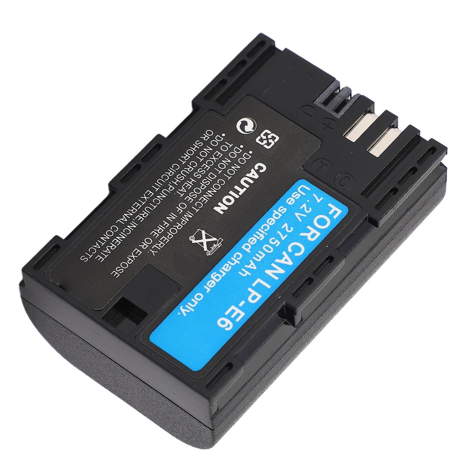 

Аккумулятор LP E6 емкостью 2750 мАч, сменный литиевый аккумулятор для камеры R5 R6 6D 7D 7D Mark II 60D