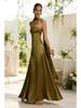2026 European & American Women's Sexy Slimming Bodycon Backless Bandeau Waist-Cinching Evening Long Dress