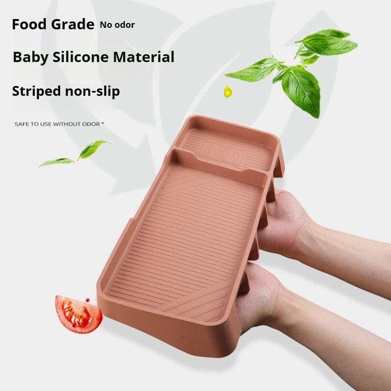 .For Leapmotor D19 Car Instrument Panel Storage Box Navigation Instrument Screen Box Interior Silicone Modified Car Accessories