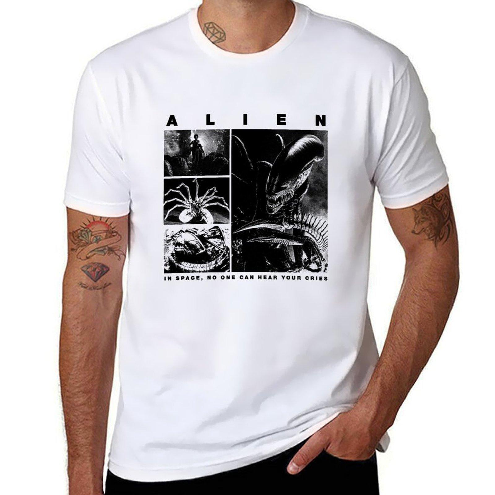 Alien Xenomorph alien phases TShirt Luxury man plus sizes anime croswit shirt man men tshirt S