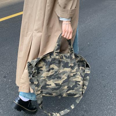 Lässige, geräumige Damenhandtasche, Modell 2025, neue Tote Bag mit Leopardenmuster, modische Camouflage-Canvas-Tasche
