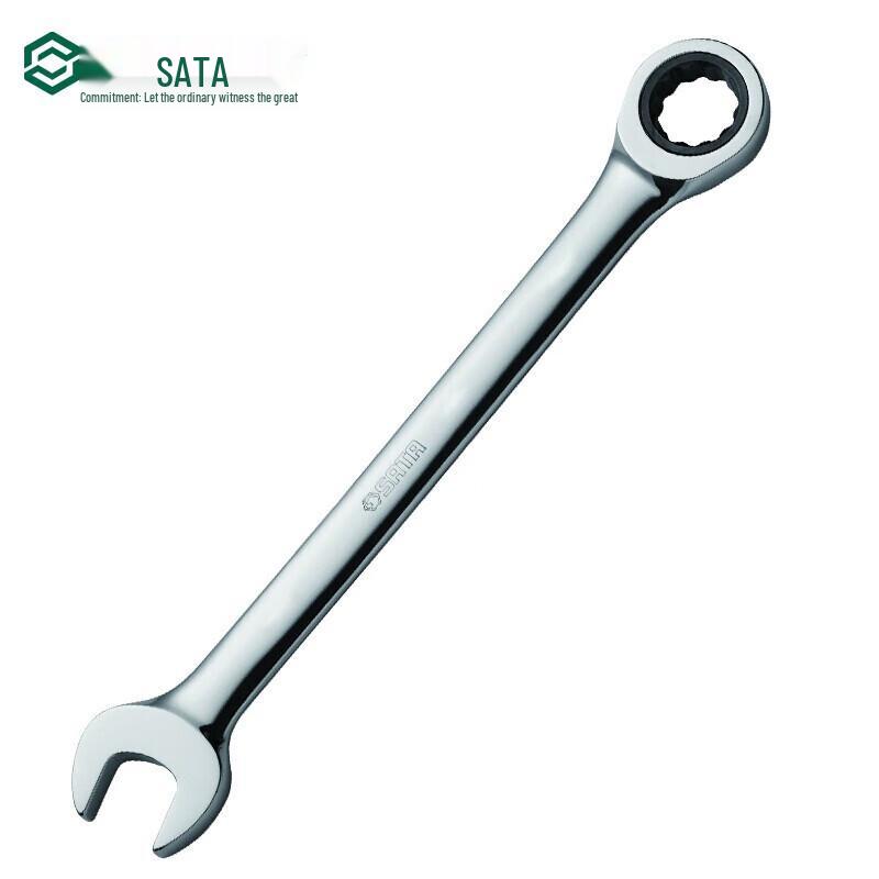 SATA Fully Polished Ratchet Combination Wrench 30mm