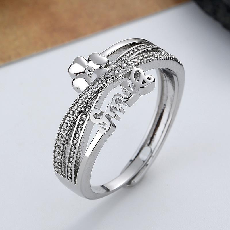 

2025 Euro-American Hip Hop Geometric Women’s Luxury Ring Adjustable