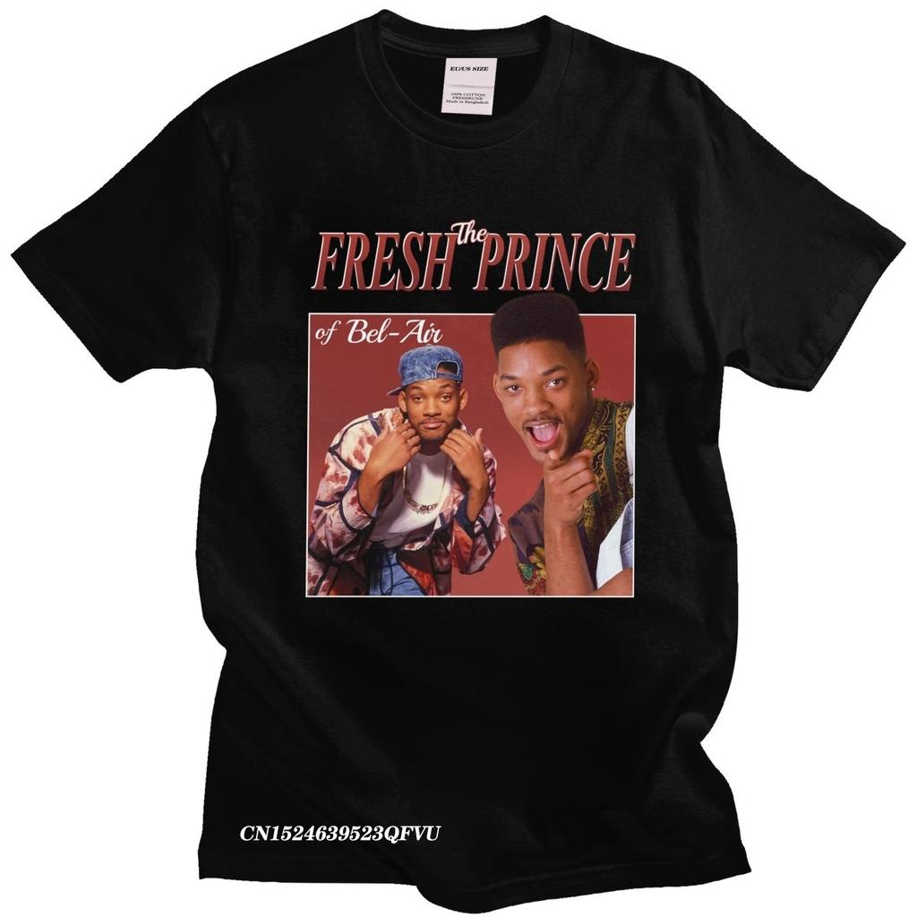 Funny The Fresh Prince Of BelAir Tshirt Men Camisas Men 90s Style Will Smith TV TShirt Carlton Banks Fan Cotton Tee