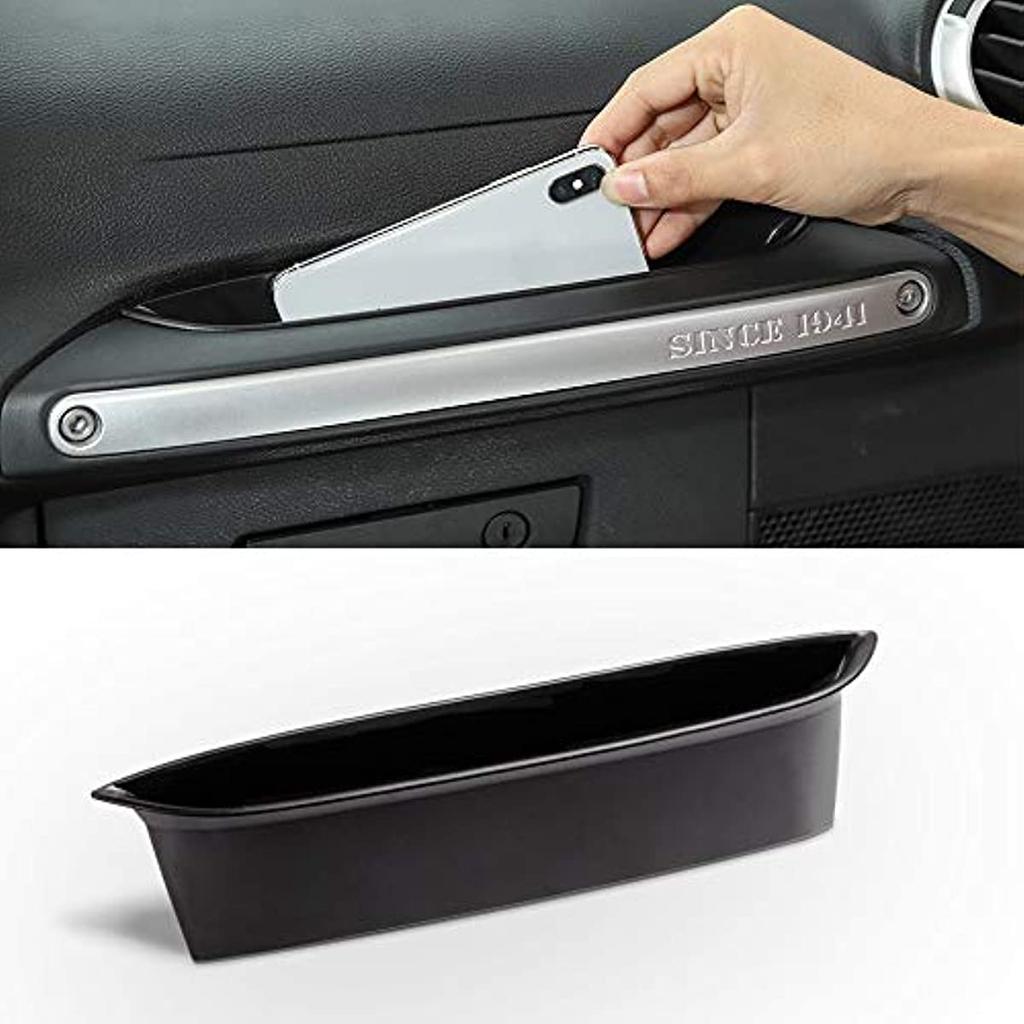 GrabTray Passenger Storage Tray Organizer Grab Handle Box for Jeep Wrangler JL JLU & Jeep Gladiator JT