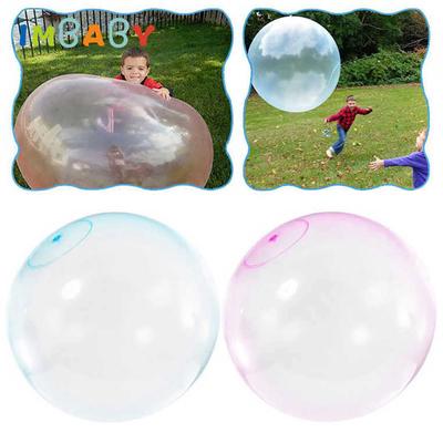 Großer Seifenblasenball Blasen Seifenblasenball Mundblasen Luftball Aufblasbares Wasserballspielzeug Aufblasbares Geschenk für Kinder