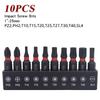 10Piece Alloy Torxes Bit Set Precise Machined Metric Size Slip Resistance Professional Tool Kit For Maintenance Tool