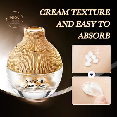 Gesichtscreme Kollagen Anti-Falten Feuchtigkeitscreme 70g Nährende Anti Gesichtsaufhellungspflege Maske Straffend Alterung 24k Schlafcreme
