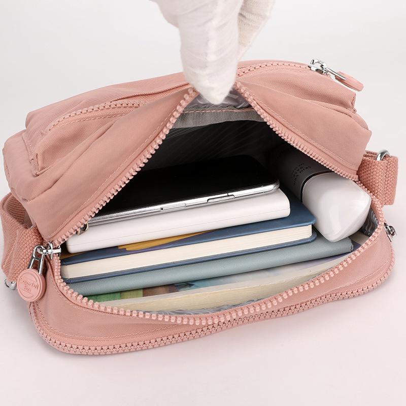 New Macaron shoulder bag women's fashion trend messenger bag multi-layer mobile phone bag