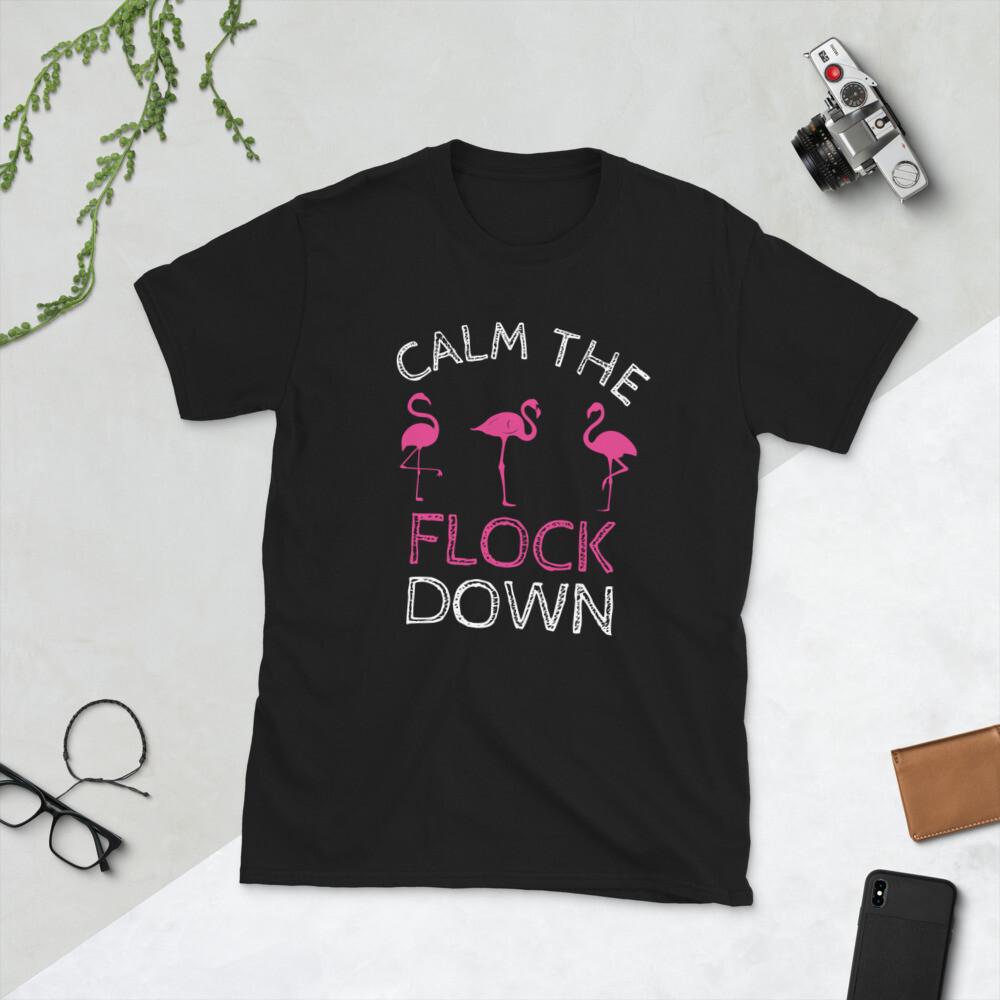 Funny Flamingo Summer design, Short-Sleeve Unisex T-Shirt 4XL