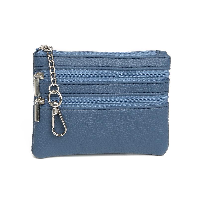 Fashion Zipper Keychain Mini Wallet Coin & Card Holder for Ladies