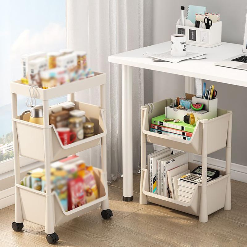 Chariot à Livres Roulant - Rangeur Multifonction Avec Roulettes Pour Enfants, Salon, Bureau Ou Jouets