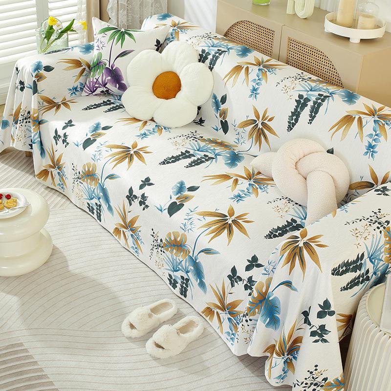 Small, Fresh and High-end Chenille Sofa Towel, Sofa Cover Cloth, Universal Cover Cloth for All Seasons, One-piece Dust-proof Cover Blanket