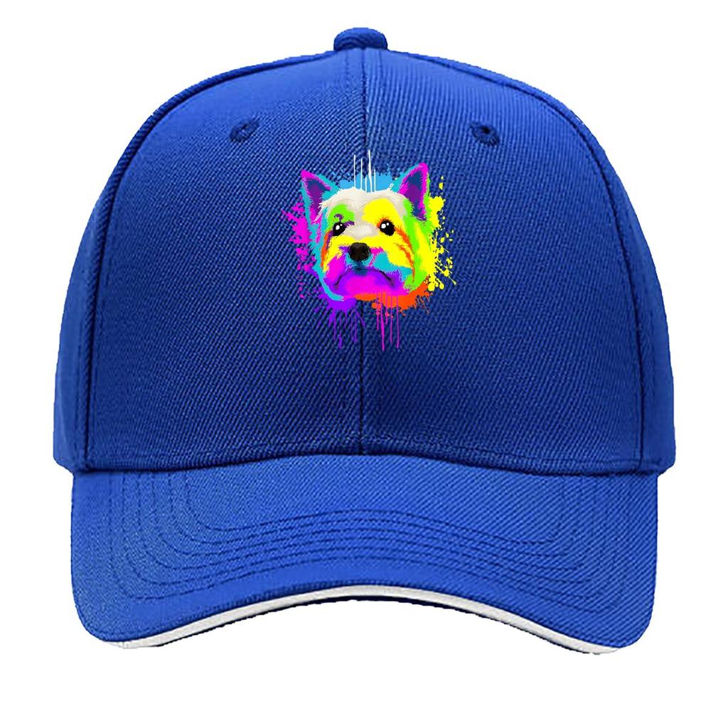 Colorful Dog Pet Pop - Art Style Sandwich Baseball Cap