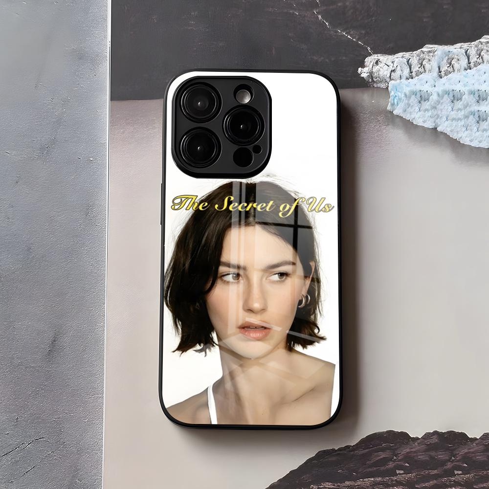 Singer G-Gracie Abrams Phone Case For IPhone 17 Air 16 E Pro Max 15 14 13 Mini 12 Pro 11 Max Plus Black Glass Cover