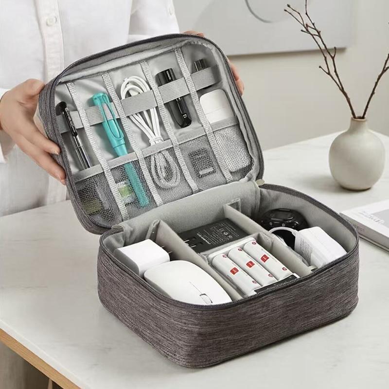 Multi-functional Large Capacity Waterproof Digital Electronic Organizer USB Data Line Charger Plug Headphone Travel Storage Bag