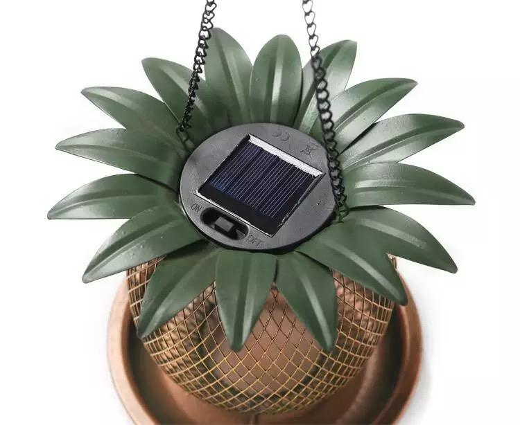 

Винтажная кормушка для птиц с сетчатым верхом в виде ананаса, светодиодная, для улицы, подвесная, дикая, металлическая, для сада, декора, подарка