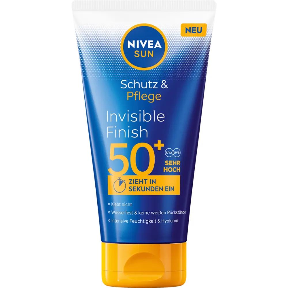 Nivea Sun Milk Invisible Finish Schutz Pflege LSF 50+, 150ml