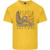 Pilates My Happy Hour Funny Yoga Sloth Unisexs Light Cotton TShirt