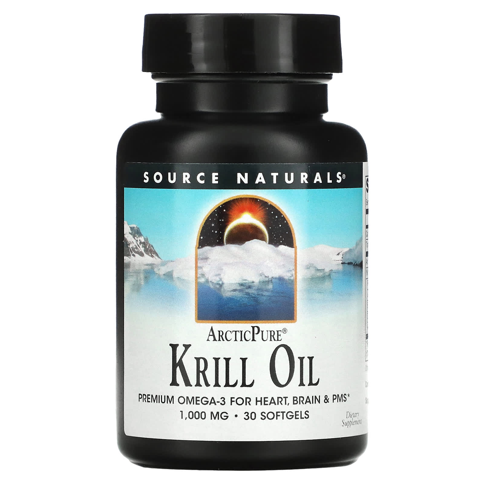 

Source Naturals, Arctic Pure, Олія криля, 1000 мг, 30 м яких капсул