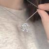 Lucky Flower Necklace Women's Light Luxury Niche Design Cute Sweet Cool Letter Clavicle Chain Stainless Steel Strong Chain