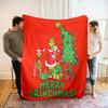 Flannel Blanket Christmas Blanket Personalized Blanket Digital Print Blanket