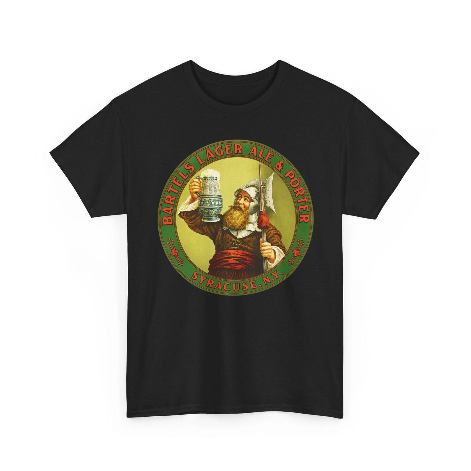 Bartels Brewing Co. Lager Ale & Porter Pre-Pro Syracuse NY Retro Beer T-Sirt XL