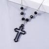 Gothic Skull Love Heart Necklace for Women Men Religious Crucifix Necklaces Punk Jewelry Gifts