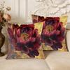 Red Peony Pillow Cases Sofa Cushion Covers Soft Pillow Covers For Home Bedroom Wedding Birthday Party Supplies