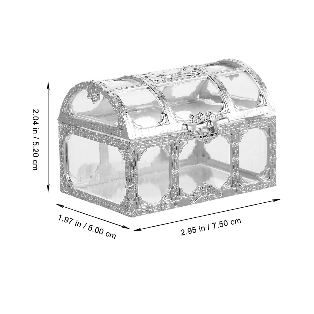 10pcs Hollow Candy Boxes Treasure Chest Style Gift Treat Containers Wedding Party Favors Sugar Storage Case Unique Hand Gift Box