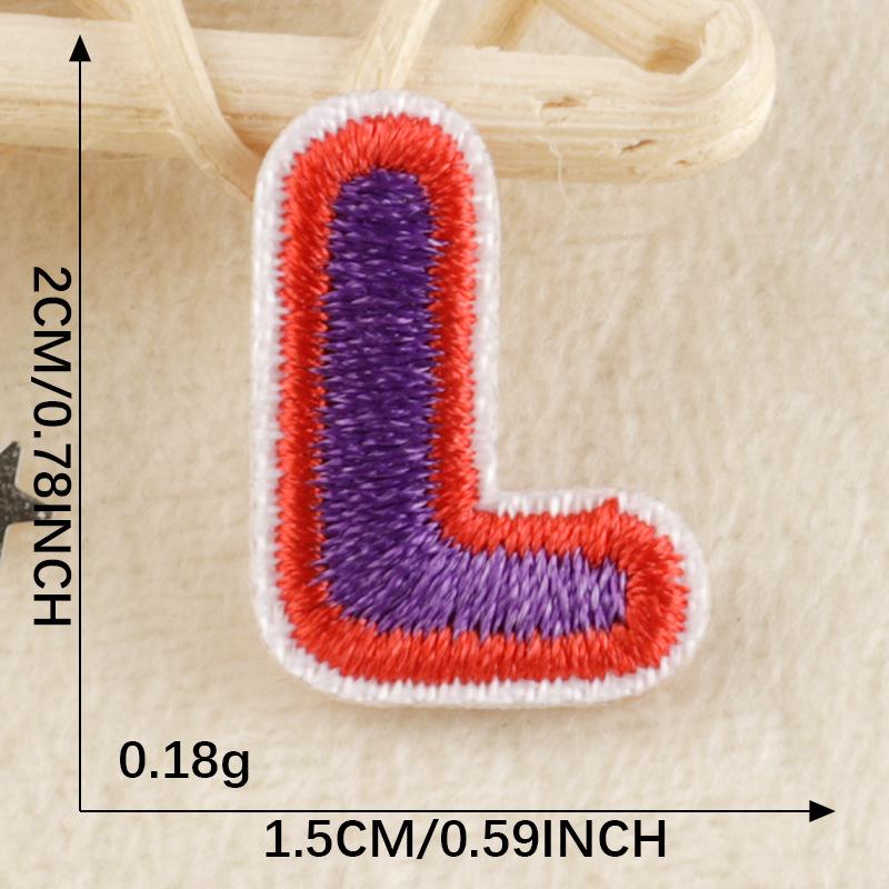 A-Z Embroidery Sticker Cartoon Original English Patch Clothing Accessories Badge Accessories Ironing < Unk > < Unk > Wappen Cloth Sticker