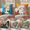 Sexy Anime AAraga Kiwi Cushion Cover Pillowcase Short Plush Invisible Zipper Room Sofa Cushion Cover