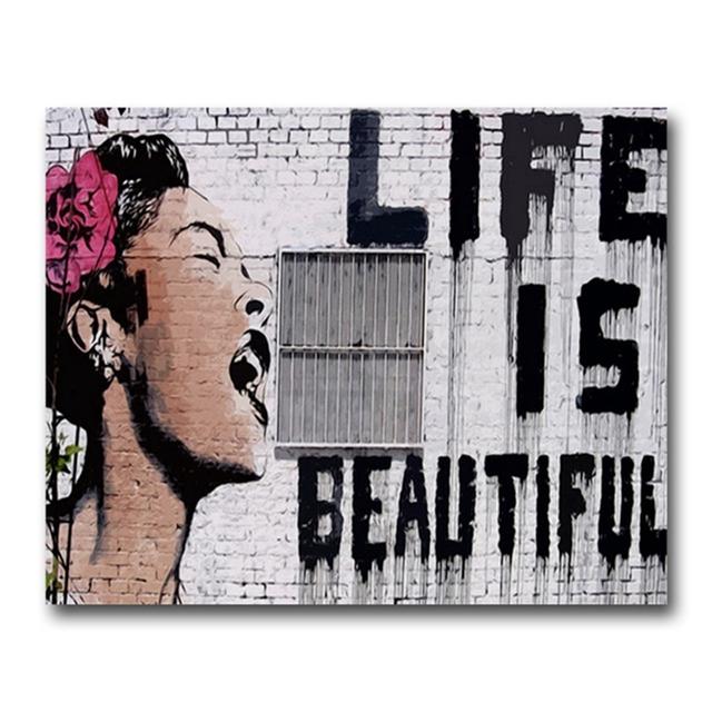 Banksy Painting "Girls and Balloons" Canvas Painting Fashion Home Decor Poster Print Wall Art Picture For Living Room Decoration