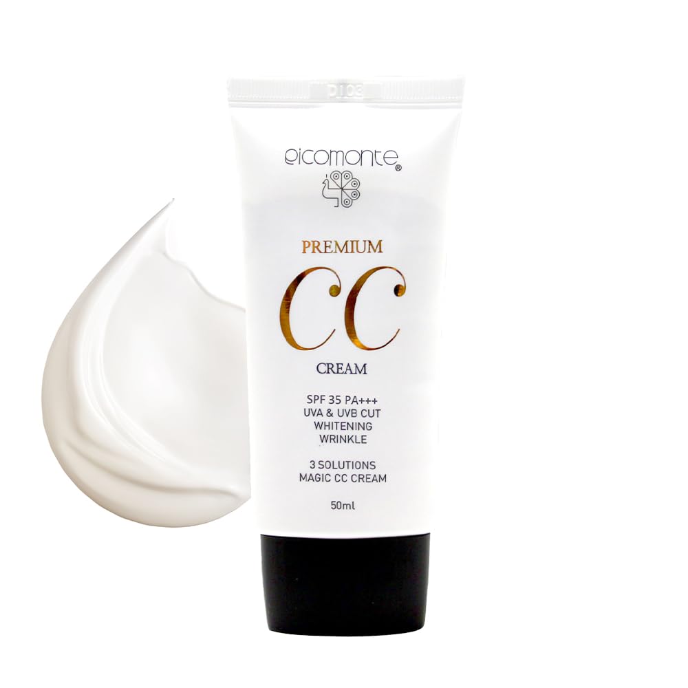 

Picomonte Premium CC Makeup SPF35 UV Sunscreen BB White Cream, Base, Tone-Up, PA+++, Protection, Base, Cream,