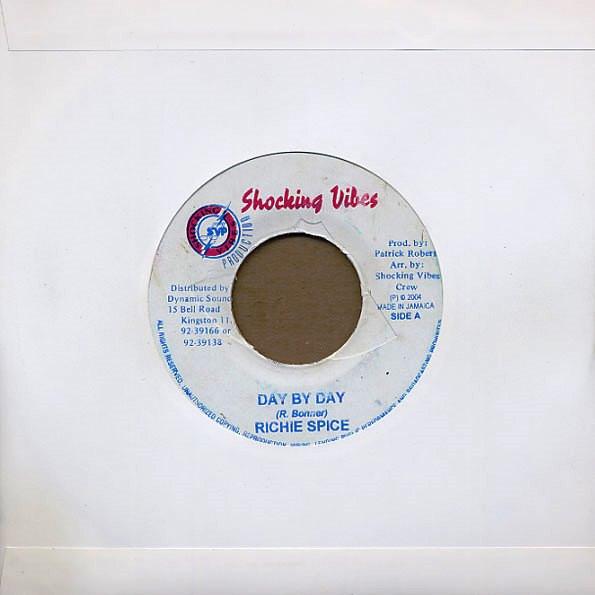 

7inch Record RICHIE SPICE - Day By Day NONE Shocking Vibes 2004 Jamaica Reggae, Ska & Dub Used