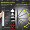 COB Work Pen Light LED Folding Work Flashlight with Magnet Portable Torch Rechargeable Outdoor Multi-Function Ruler Flashlight