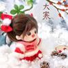 20CM Doll New Year's Clothing Hairy Mini Clothes High Quality Doll Plush Cloak  20cm Cotton Doll