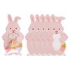 Cute Rabbit Candy Box Easter Party Pink Bunny Gift Box Chocolate Cookie Packaging Box Spring Easter Treat Bag Kids Birthday Gift